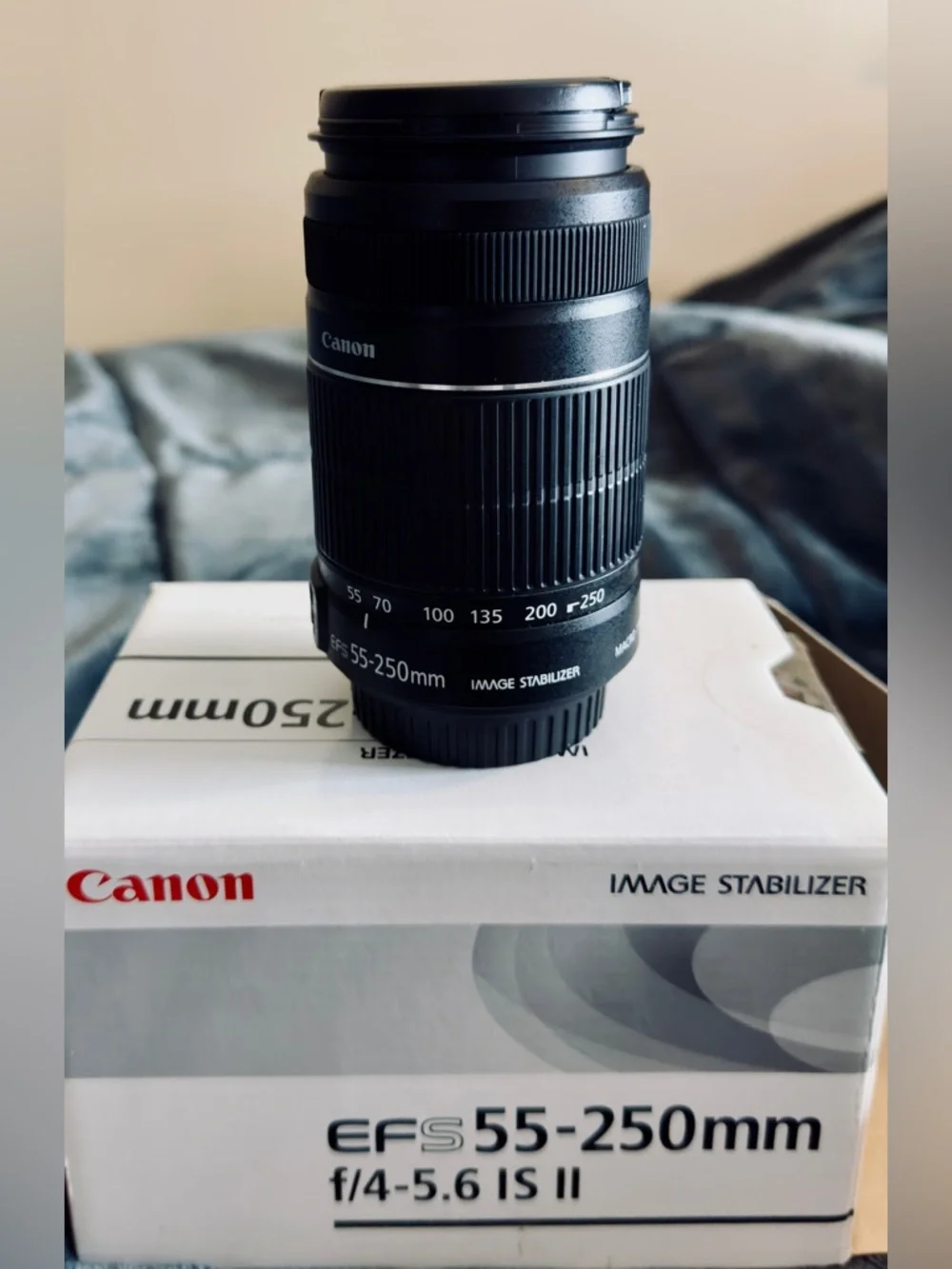 Canon 55-250mm EF-S IS II Telephoto Zoom Lens - Black